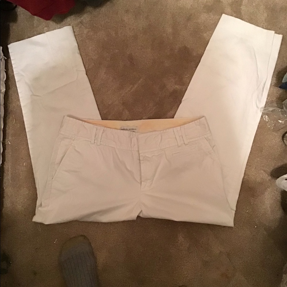 Banana Republic White Pants in 10P